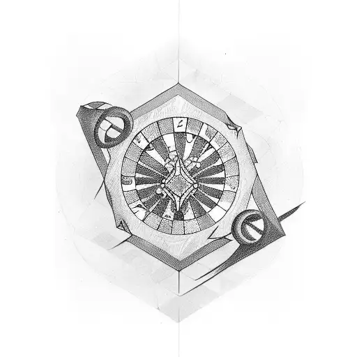 roulette tattoo design idea
