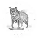 A lamp illuminating a path towards success tattoo design idea