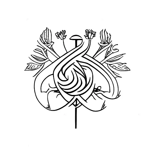 rape survivor symbol tattoo design idea