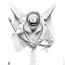 one piece about never giving up tattoo design idea