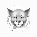 the word Kaboo in cute font with Mandela artwork around it tattoo design idea