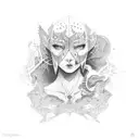 debt with stress tattoo design idea