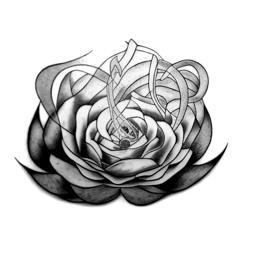 looping hope tattoo design idea