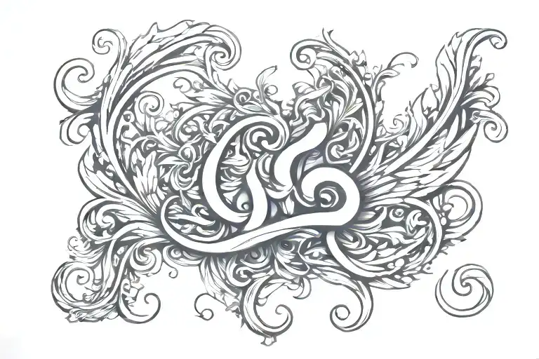 Virgo tattoo design idea