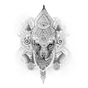 arm band with Indian touch tattoo design idea