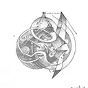 Odysseus' journey tattoo design idea
