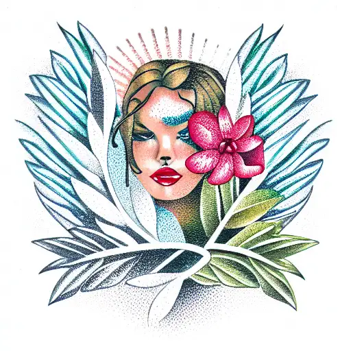 laurel wreath tattoo design idea