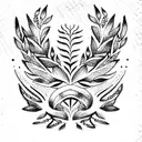 laurel wreath tattoo design idea