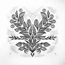 laurel wreath tattoo design idea