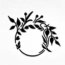 laurel wreath tattoo design idea