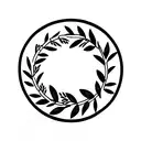 laurel wreath tattoo design idea