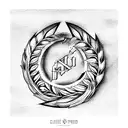 laurel wreath tattoo design idea