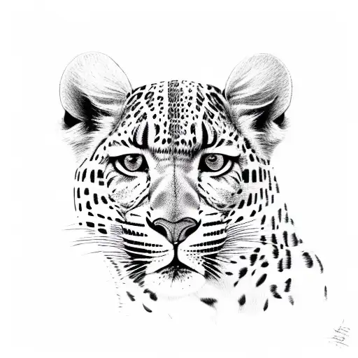 leopard  tattoo design idea
