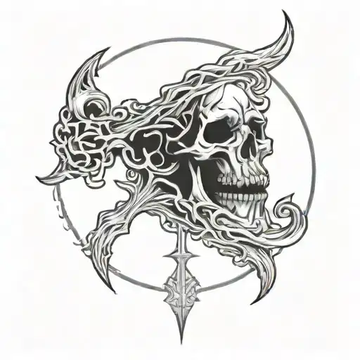 Tired wrath deadly sin tattoo design idea