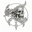 Tired wrath deadly sin tattoo design idea