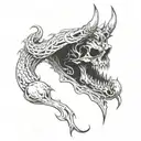 Tired wrath deadly sin tattoo design idea