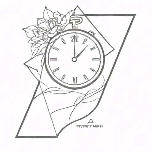 live in present time tattoo design idea