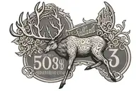 portland oregon reindeer sign with a 503 area code intertwined tattoo design idea