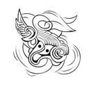 3 angeles tattoo design idea