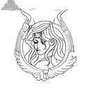 3 angeles tattoo design idea