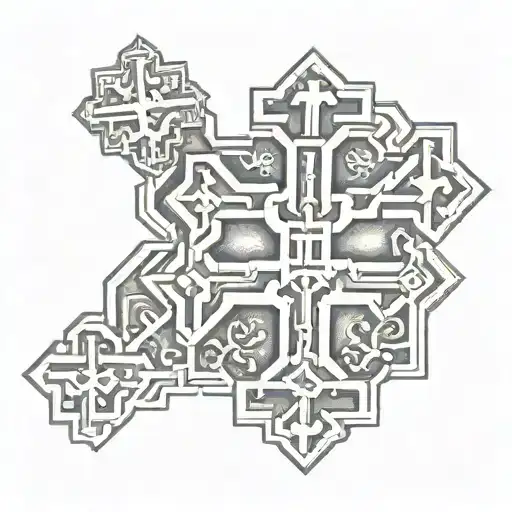 Jerusalem cross tattoo tattoo design idea