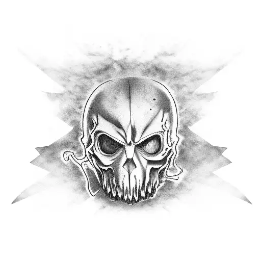 horror movies, ghostface tattoo design idea