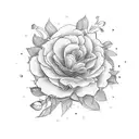 birth month flower bouquet with 1 February, 2 March, 1 April, 1 September, and 1 November  tattoo design idea