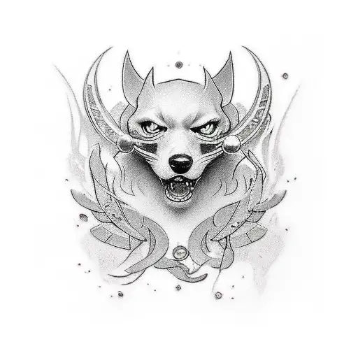 Tatuaje Trash Polka utilizando a "Diana" de League of Legends tattoo design idea