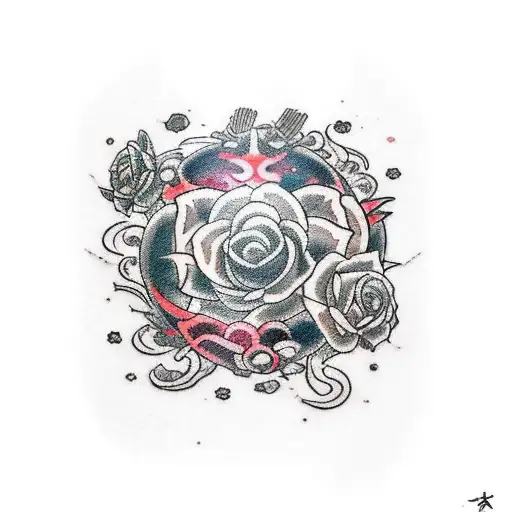 Tatto Trash Polka the Diana of the League of Legends tattoo design idea