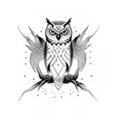 deftones diamond eyes album cover owl on back of hand tattoo design idea