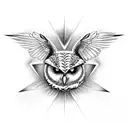 deftones diamond eyes album cover owl on back of hand tattoo design idea
