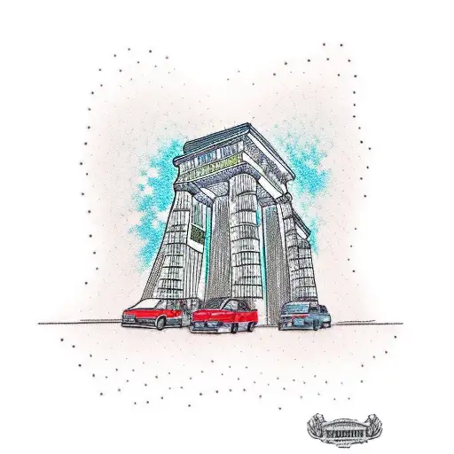 berlin bear. Victory Column. Brandenburg Gate. Reichstag. tattoo design idea