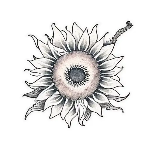sunflower arsenal wedding  tattoo design idea