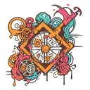 Coordinates tattoo design idea