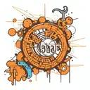 Coordinates tattoo design idea