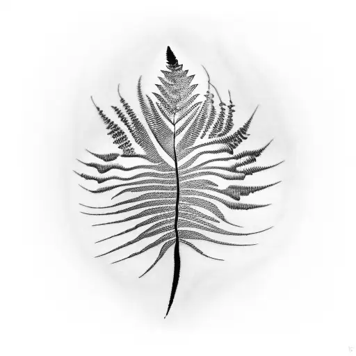 Fern Tree tattoo design idea