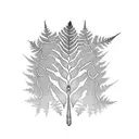 Fern Tree tattoo design idea