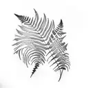 Fern Tree tattoo design idea