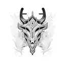 cowboy guitar tattoo design idea