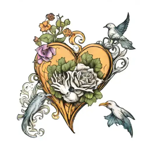 i love you with all of me and it'll be forevr us never them tattoo design idea