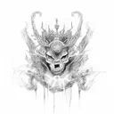 Invincible, Indestructible tattoo design idea