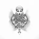 My last name in muslim is "Always Alive" tattoo design idea