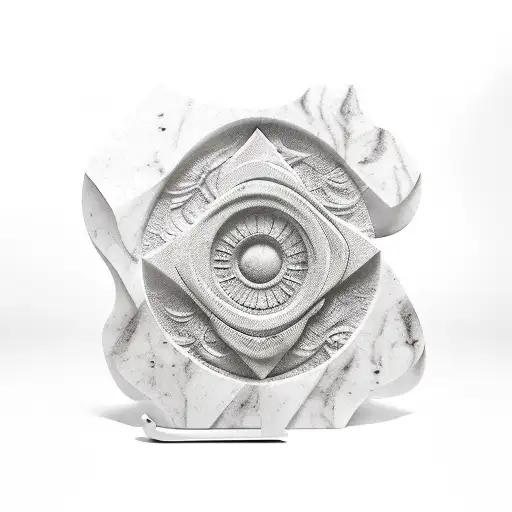 Marble sculpture of a trowel tattoo design idea