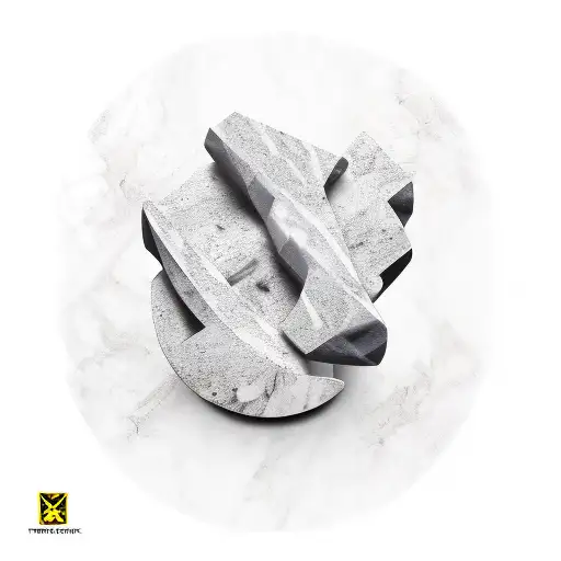 Marble sculpture of a trowel tattoo design idea