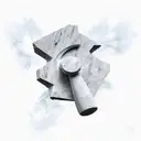 Marble sculpture of a trowel tattoo design idea