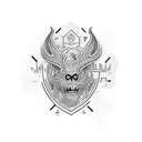 trust no one tattoo design idea