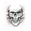 skull beer tattoo design idea