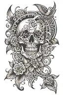 70x7 tattoo design idea