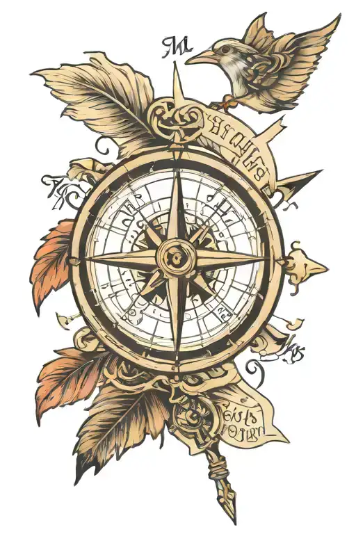 stray kids compass with lyrics "I'm still on my way" tattoo design idea