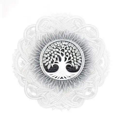 Tree of Life spirituality tattoo design idea